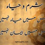 جس میں حیاء نہیں اس میں ایمان نہیں (www.ngthoughts.com)