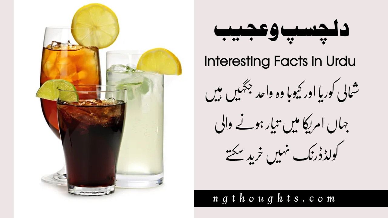 Random Facts around the World in Urdu
