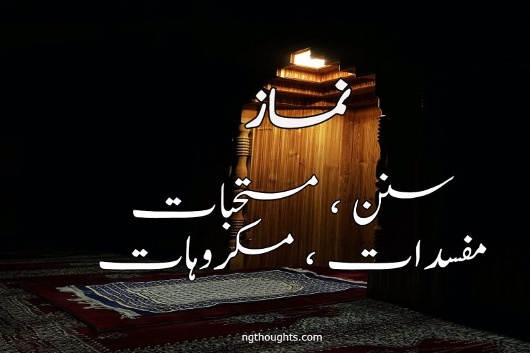 نماز میں سنن ، مستحبات ، مفسدات ، مکروہات