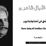 Tere Ishq Ki Intiha Chahta Hun- Bang-e-Dara | Allama Iqbal Poetry | ترے عشق کی انتہا چاہتا ہوں