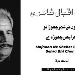 Majnoon Ne Sheher Chora Tu Sehra Bhi Chor De- Bang-e-Dara | Allama Iqbal Poetry | مجنوں نے شہر چھوڑا تو صحرا بھی چھوڑ دے