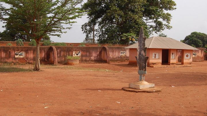 UNESCO site located solely in Benin, the Royal Palaces of Abomey