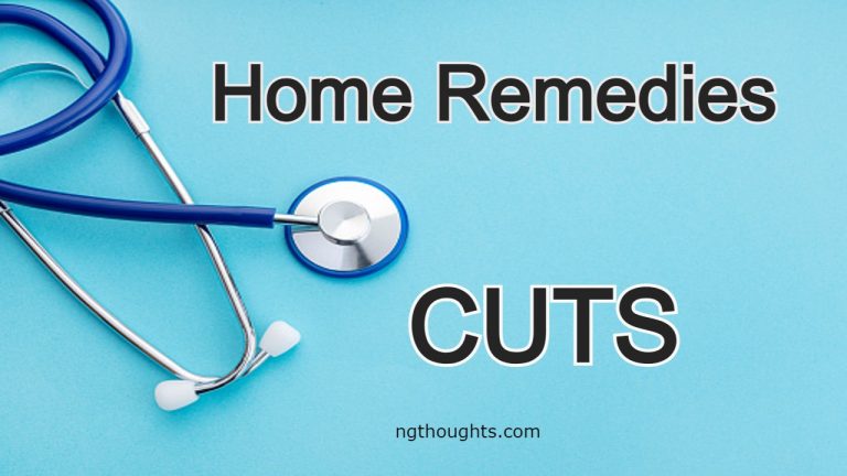 Home Remedies For Cuts