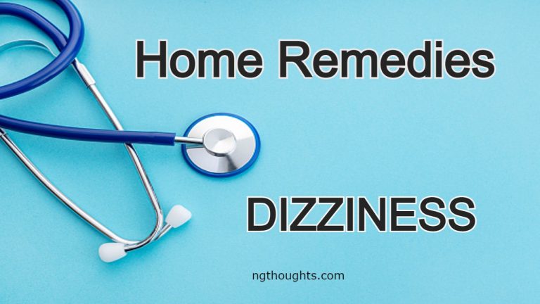 Home Remedies For Dizziness