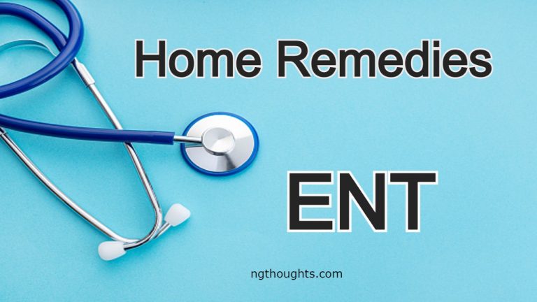 Home Remedies For ENT