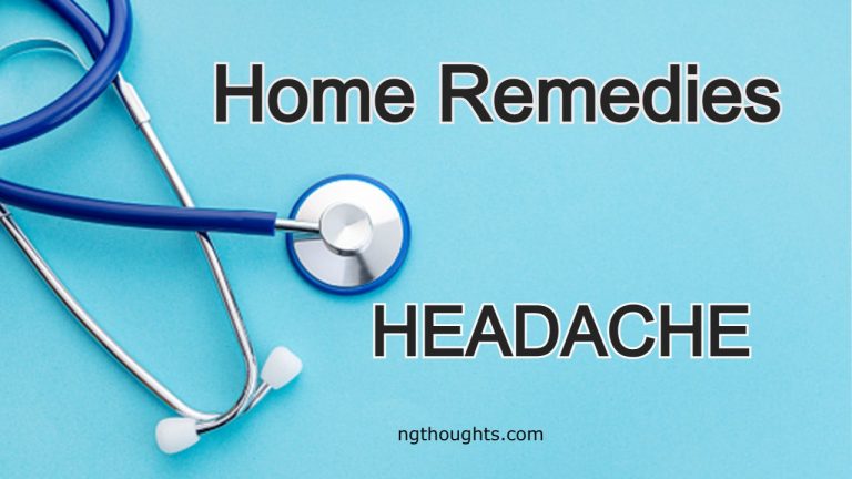 Home Remedies For Headache