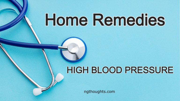 Home Remedies For High Blood Pressure