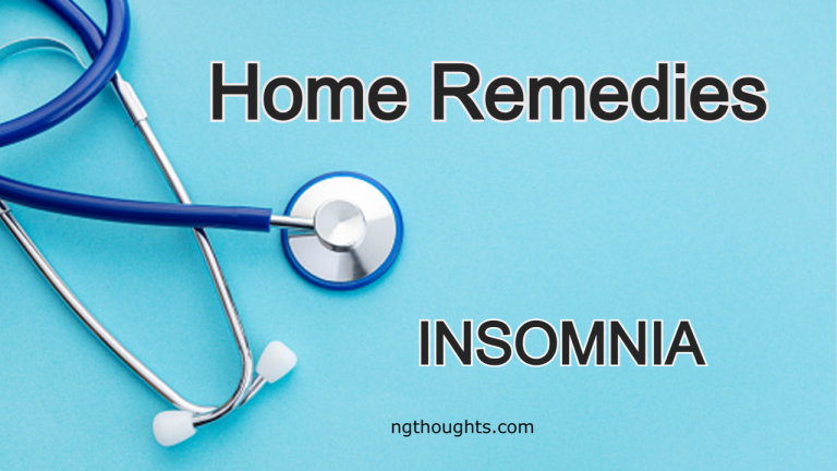Home Remedies For Insomnia