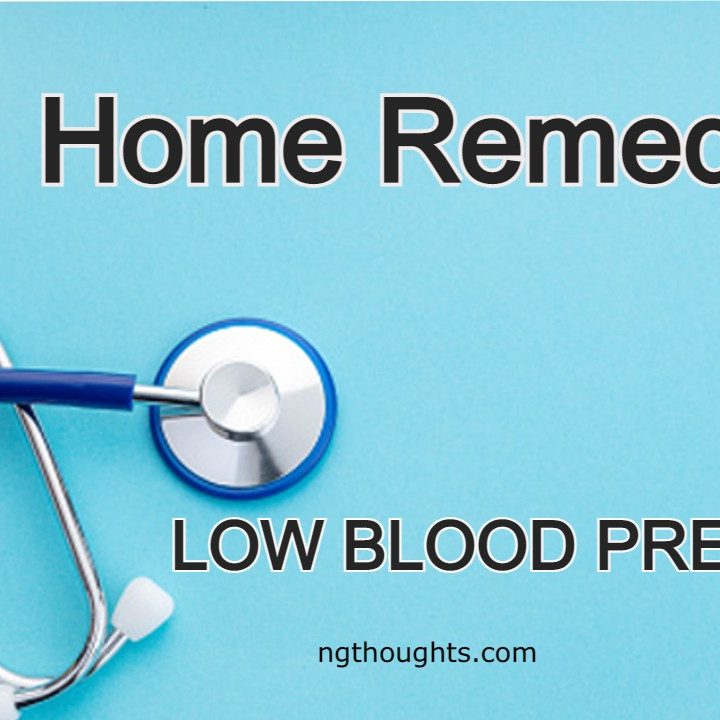 Home Remedies For Low Blood Pressure