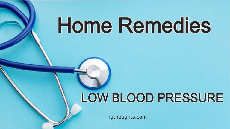 Home Remedies For Low Blood Pressure