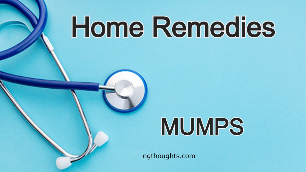 Home Remedies For Mumps