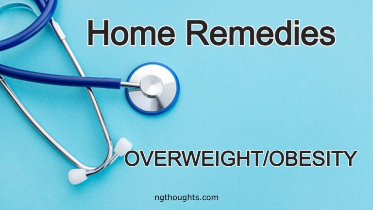 Home Remedies For Overweight/Obesity