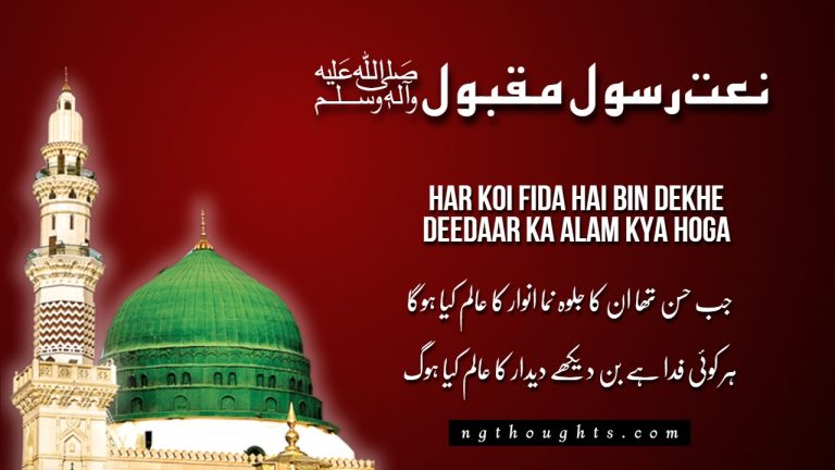 Jab Husn Tha Unka Jalwa Numa – [Naat Lyrics]