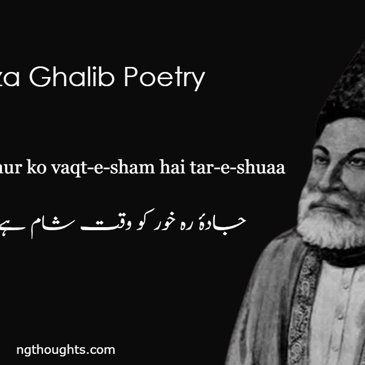 Jada-e-rah khur ko vaqt-e-sham hai tar-e-shuaa