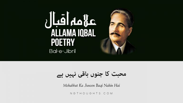 Mohabbat Ka Junoon Baqi Nahin Hai | Allama Iqbal Poetry
